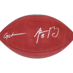 New York Jets Autographed Items | Footballs^Aaron Rodgers & Garrett Wilson Dual-Signed Duke Full Color Football