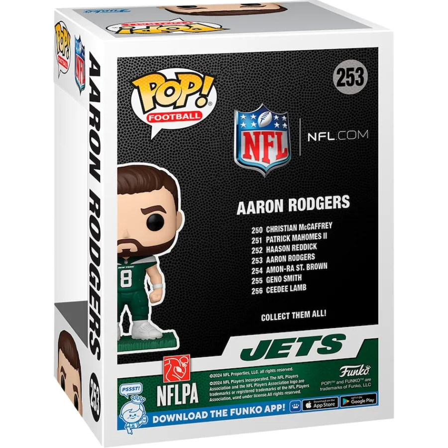 New York Jets Figurines & Globes | Toys & Outdoor Games^Aaron Rodgers #253 Funko Pop! Vinyl Figure