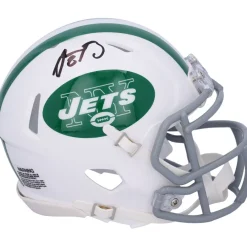 New York Jets Autographed Items | Helmets^Aaron Rodgers Autographed 2024 Riddell Alternate Speed Mini Helmet