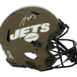 New York Jets Autographed Items | Helmets^Aaron Rodgers Autographed Riddell 2022 Salute To Service Speed Authentic Helmet