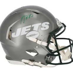New York Jets Autographed Items^Aaron Rodgers Autographed Riddell Flash Speed Authentic Helmet