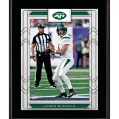 New York Jets Plaques^Aaron Rodgers 10.5" X 13" Player Sublimated Plaque
