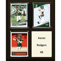 New York Jets Trading Cards^Aaron Rodgers 2024 8'' X 10'' Plaque