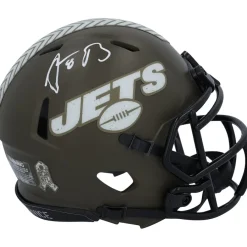 New York Jets Autographed Items | Helmets^Aaron Rodgers Autographed Riddell 2022 Salute To Service Speed Mini Helmet