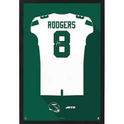 New York Jets Wall Art | Wall Art^Aaron Rodgers Away Jersey Framed Art Print