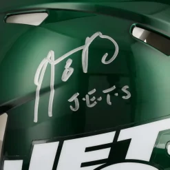 New York Jets Autographed Items | Helmets^Aaron Rodgers Autographed Riddell Speed Authentic Helmet With 