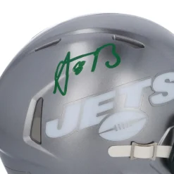 New York Jets Autographed Items | Helmets^Aaron Rodgers Autographed Riddell Flash Speed Mini Helmet