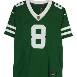 New York Jets Collectible Jerseys | Autographed Items^Aaron Rodgers Autographed Green F.U.S.E. Nike Limited Jersey