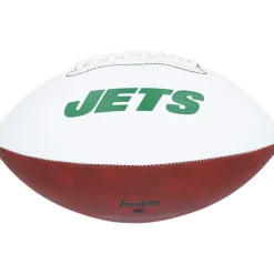 New York Jets Autographed Items | Footballs^Aaron Rodgers Autographed Franklin White Panel Football With