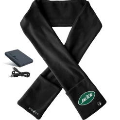 New York Jets Gloves & Scarves^ActionHeat Black 5V Battery Heated Scarf