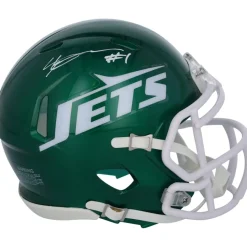 New York Jets Autographed Items | Helmets^Ahmad Sauce Gardner Autographed Throwback 1965-77 Speed Mini Helmet