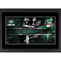 New York Jets Wall Art | Photos^Ahmad Sauce Gardner Facsimile Signature Framed 10" X 18" Player Nameplate Collage