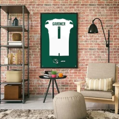 New York Jets Wall Art | Wall Art^Ahmad Sauce Gardner Away Jersey Framed Art Print