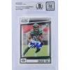 New York Jets Trading Cards^Breece Hall Autographed 2022 Panini Score #330 Beckett Fanatics Witnessed Authenticated 10 Rookie Card