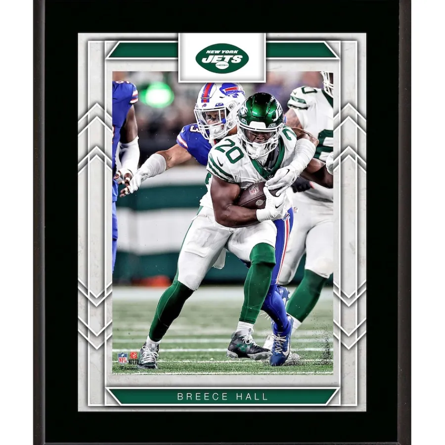 New York Jets Wall Art | Plaques^Breece Hall 10.5" X 13" Player Sublimated Plaque