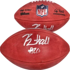 New York Jets Footballs^Breece Hall Autographed NFL Duke Full Color Football