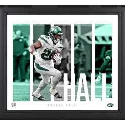 New York Jets Photos | Prints & Artwork^Breece Hall Framed 15" X 17" Player Panel Collage
