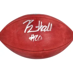 New York Jets Footballs^Breece Hall Autographed NFL Duke Full Color Football