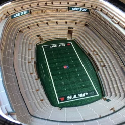 New York Jets Furniture^Brown 25-Layer StadiumView Lighted End Table