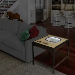 New York Jets Furniture^Brown 25-Layer StadiumView Lighted End Table