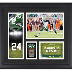 New York Jets Photos | Prints & Artwork^Darrelle Revis Framed 15" X 17" Player Collage With A Piece Of Game-Used Ball
