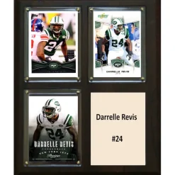New York Jets Plaques | Prints & Artwork^Darrelle Revis 8'' X 10'' Plaque