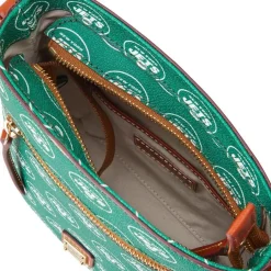 Women New York Jets Accessories | Purses^Dooney & Bourke Signature Small Zip Crossbody Purse