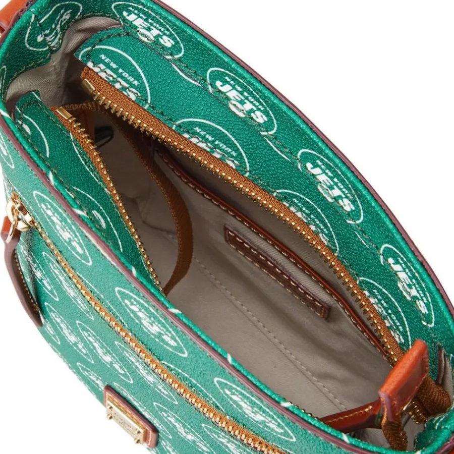 Women New York Jets Accessories | Purses^Dooney & Bourke Signature Small Zip Crossbody Purse