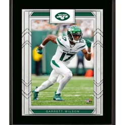 New York Jets Photos | Plaques^Garrett Wilson Framed 10.5" X 13" Sublimated Player Plaque