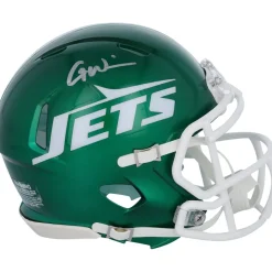 New York Jets Autographed Items | Helmets^Garrett Wilson Autographed Riddell 2023 Alternate Speed Mini Helmet