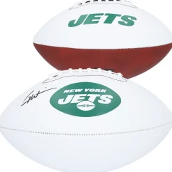 New York Jets Autographed Items | Footballs^Garrett Wilson Autographed Franklin White Panel Football