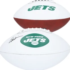 New York Jets Autographed Items | Footballs^Garrett Wilson Autographed Franklin White Panel Football