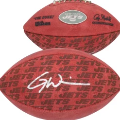 New York Jets Autographed Items | Footballs^Garrett Wilson Autographed Duke Showcase Football