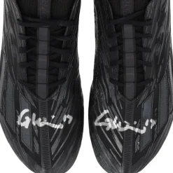 New York Jets Autographed Items | Cleats & Shoes^Garrett Wilson Autographed Game-Used Black Adidas Cleats From The 2023 NFL Season