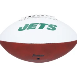 New York Jets Autographed Items | Footballs^Garrett Wilson Autographed Franklin White Panel Football