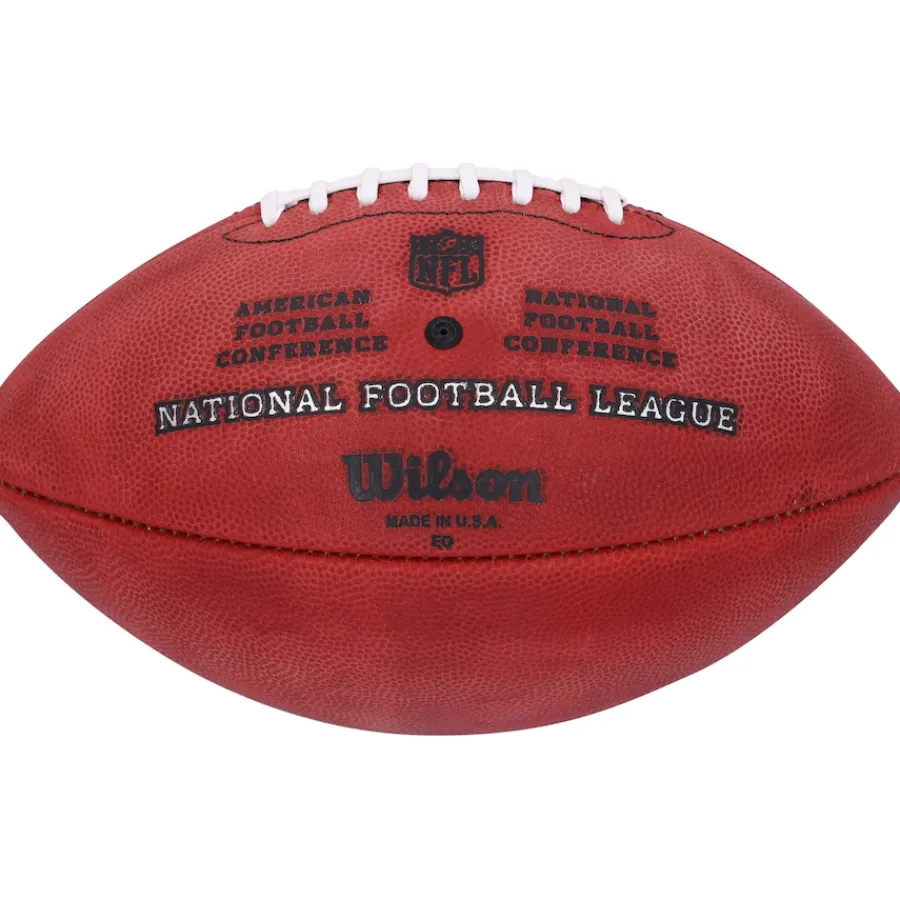 New York Jets Autographed Items | Footballs^Garrett Wilson Autographed Wilson Duke Full Color Logo Pro Football