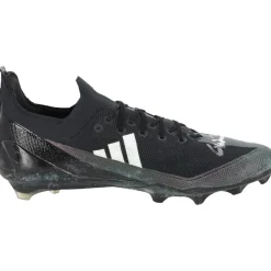 New York Jets Cleats & Shoes | Autographed Items^Garrett Wilson Autographed Game-Used Black/Gray Adidas Cleats From The 2023 NFL Season