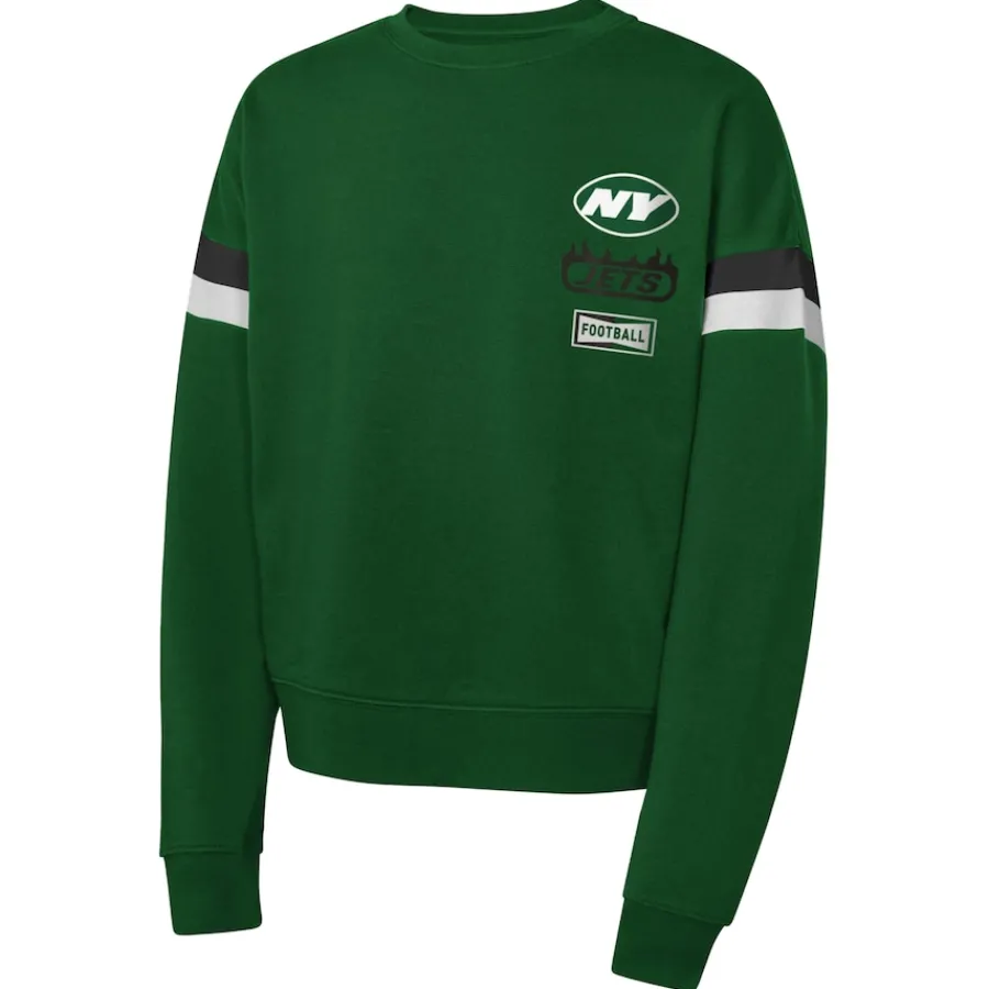 Kids New York Jets Sweatshirts & Fleece | Kids^Girl's Green Eternal Love Pullover Sweatshirt