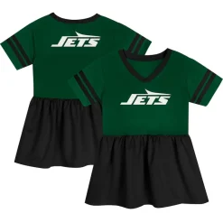 Kids New York Jets Dresses & Skirts^Girls Toddler Green Stadium Lights Fashion Jersey Dress