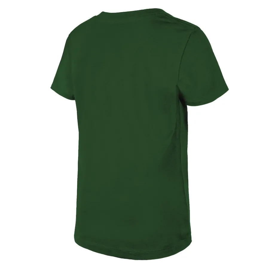 Kids New York Jets T-Shirts | Kids^Girls Youth New Era Green Reverse Sequin V-Neck T-Shirt