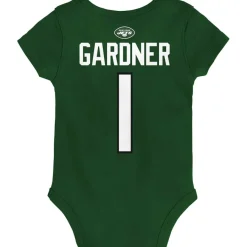 Kids New York Jets Rompers^Infant Ahmad Sauce Gardner Green Mainliner Player Name & Number Bodysuit