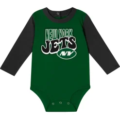 Kids New York Jets Rompers | Shorts & Pants^Infant Double Up Long Sleeve Bodysuit And Pants Set