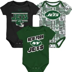 Kids New York Jets Rompers^Infant Play Day Three-Pack Bodysuit Set
