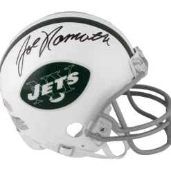New York Jets Autographed Items | Helmets^Joe Namath Autographed Riddell Throwback Mini Helmet