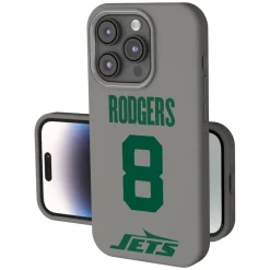 New York Jets Phone Cases | Electronics^Keyscaper Aaron Rodgers Gray Ready Soft Touch IPhone Case