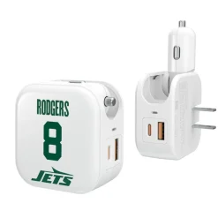 New York Jets Phone Cases | Electronics^Keyscaper Aaron Rodgers Ready 2-in-1 USB Charger