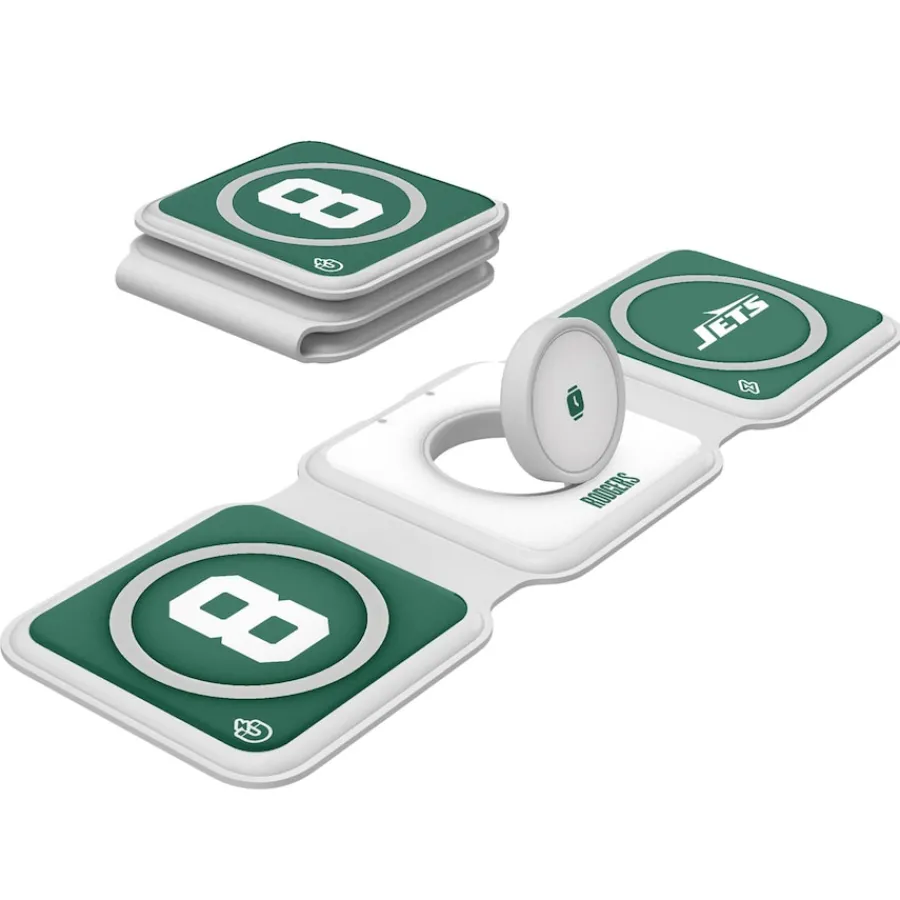 New York Jets Phone Cases | Electronics^Keyscaper Aaron Rodgers 3-in-1 Foldable Charger