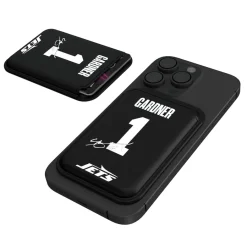 New York Jets Checkbooks-Wallets^Keyscaper Ahmad Sauce Gardner Black Magnetic Credit Card Wallet