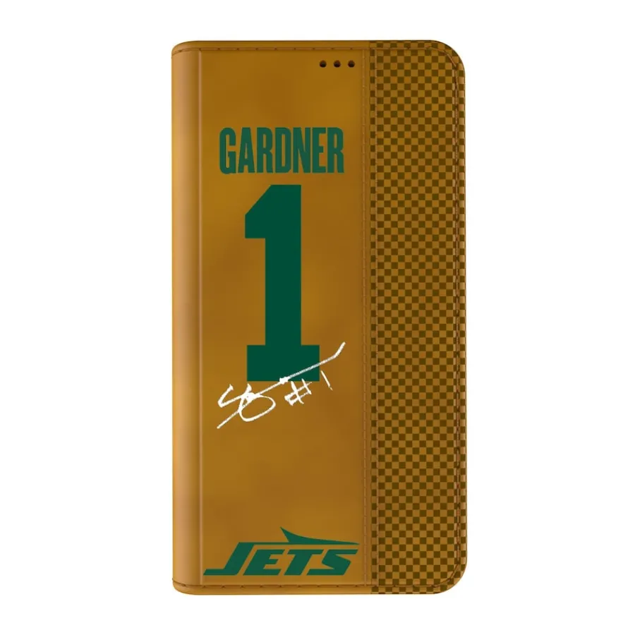 New York Jets Phone Cases | Electronics^Keyscaper Ahmad Sauce Gardner Brown Folio IPhone Case