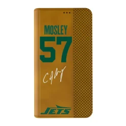 New York Jets Phone Cases | Electronics^Keyscaper C.J. Mosley Brown Folio IPhone Case